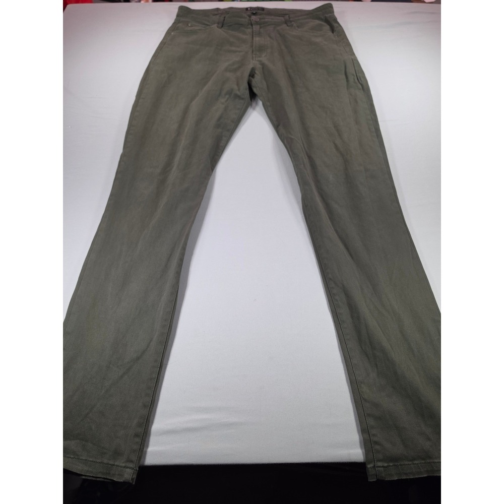 American Tall Mens 36x36 Slim Straight 5-Pocket Pants Olive Green D18-013